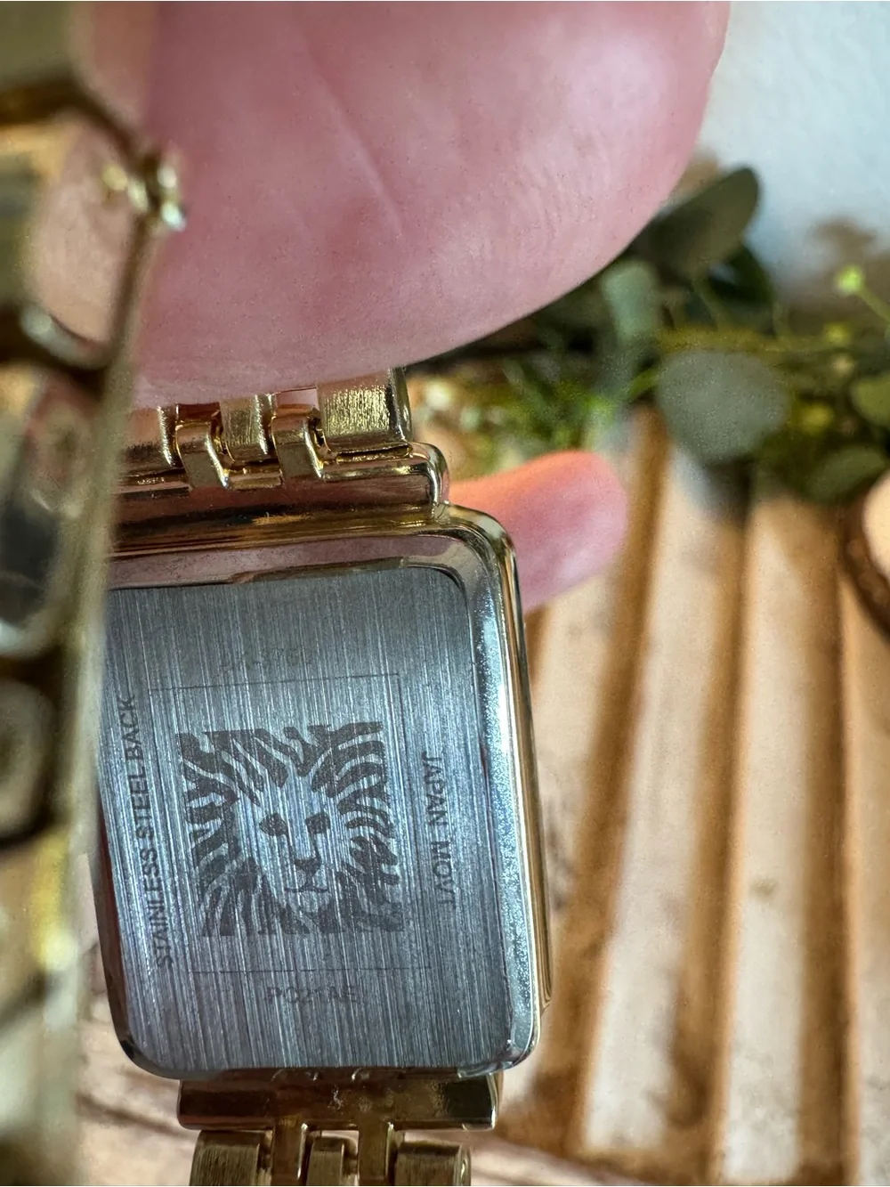 Women’s Anne Klein Gold Tone Square Face Watch